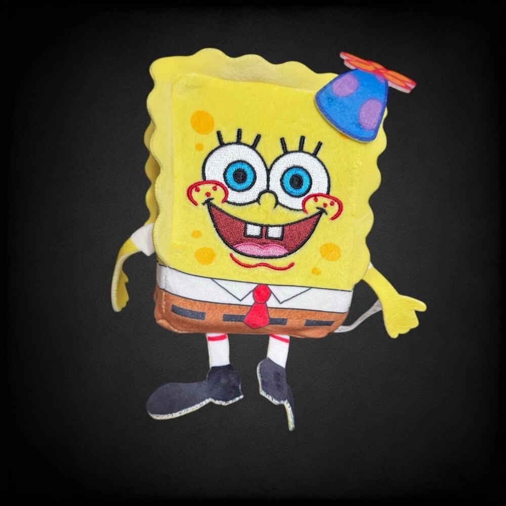 SpongeBob MiraBall Collectible Squishy and Soft Plush - Part Hat Birthday